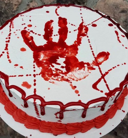 Bloody Handprint Cake by Joe's Dairy Bar