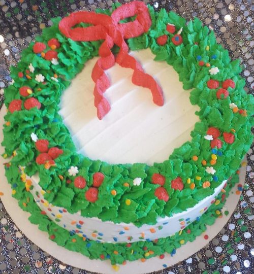 Christmas Wreath Cake by Joe's Dairy Bar