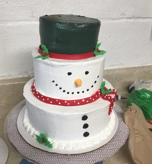 Frosty Snowman Tier Cake by Joe's Dairy Bar