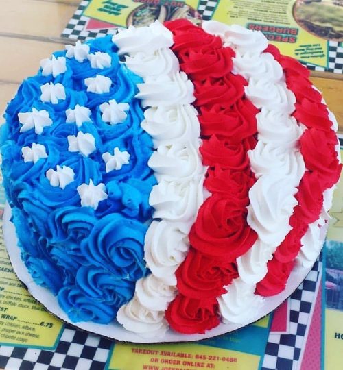 Patriotic Flag 360 Cake by Joe's Dairy Bar