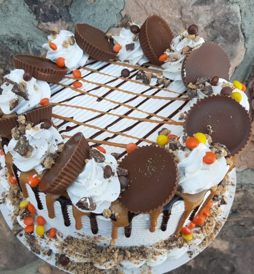 Peanut Cup Reese's Pieces Cake by Joe's Dairy Bar