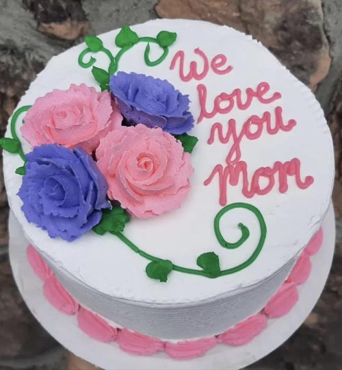 Pink Lilac Bouquet Cake by Joe's Dairy Bar