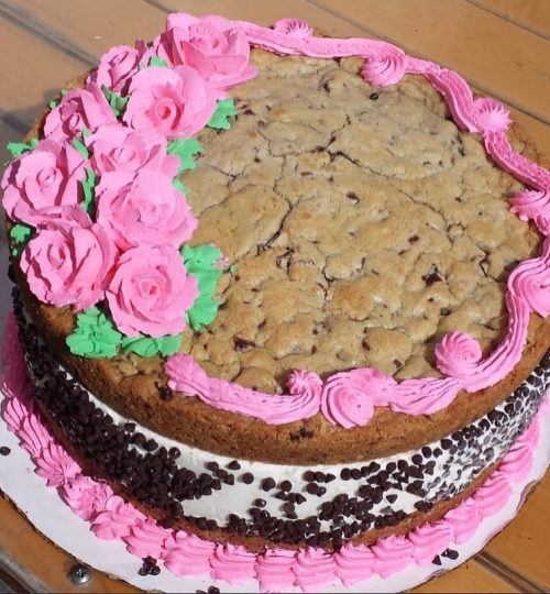 Pink Rose Cookie Cake by Joe's Dairy Bar