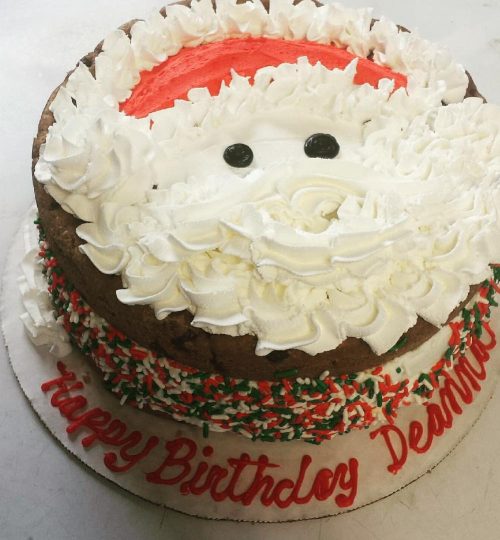 Santa Cookie Cake