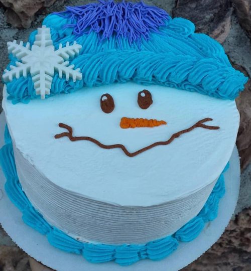 Snowman Face Cake by Joe's Dairy Bar