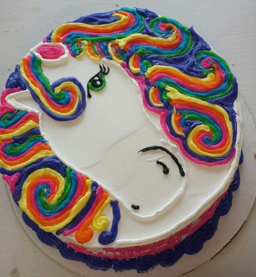 Unicorn Rainbow Round Cake by Joe's Dairy Bar